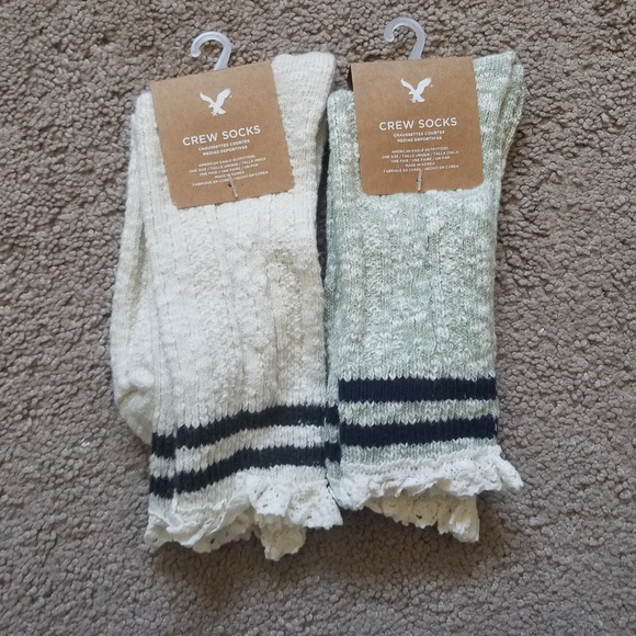 American Eagle Outfitters Accessories - Set of 2 - American Eagle Crew Lace Socks